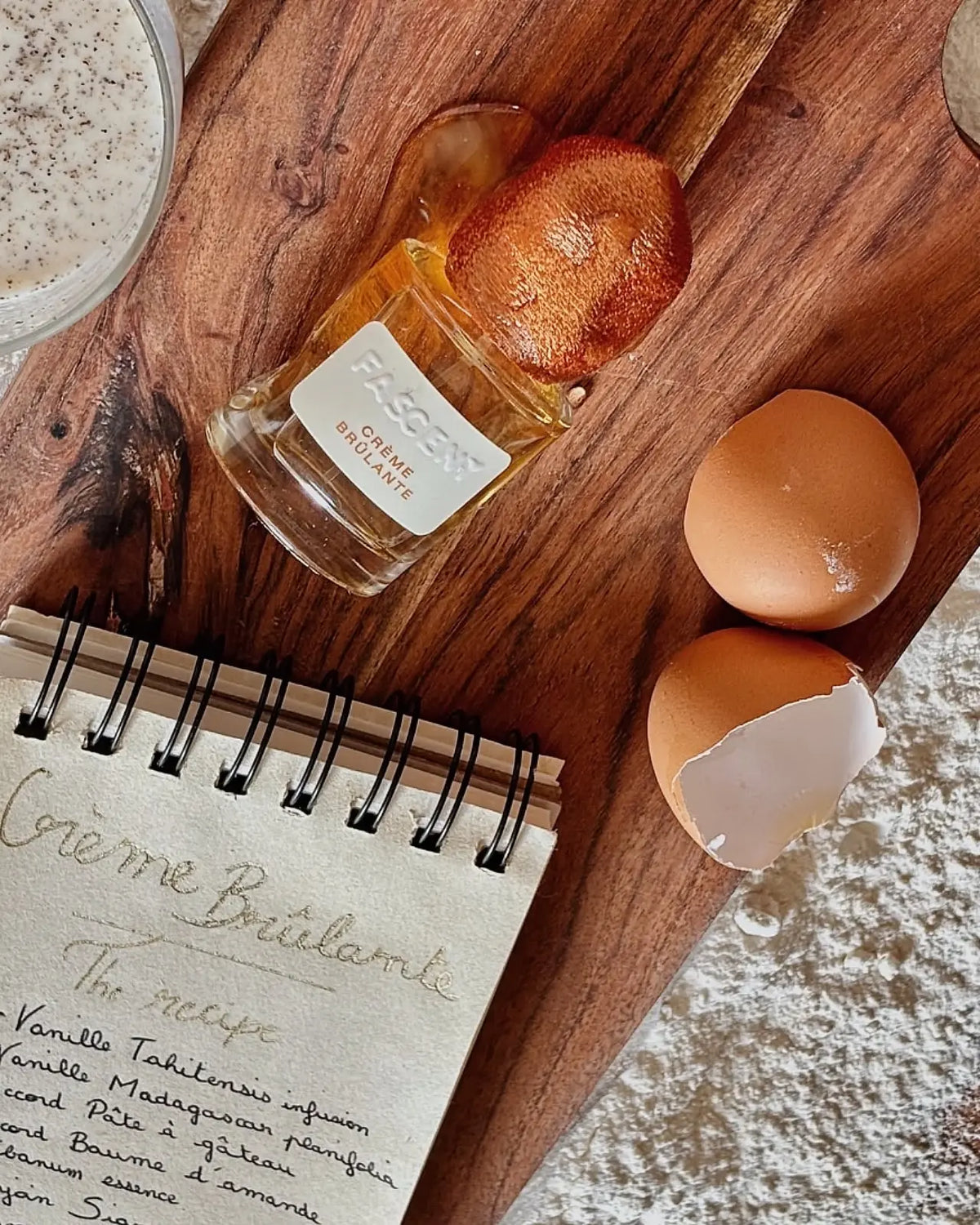 Fascent Eau de Parfum Creme Brulante - Profumo di nicchia francese gourmand, avvolgente e caldo alla vaniglia ambrata unisex