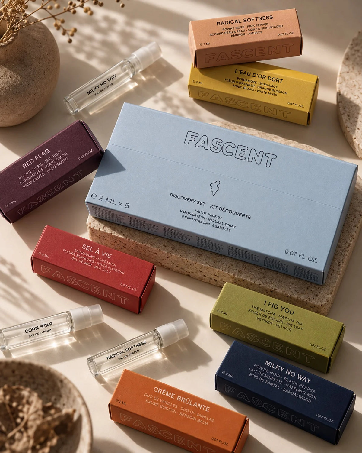 discovery kit fascent: 8 campioni da 2 ml eau de parfum | profumi di nicchia francesi - Roma
