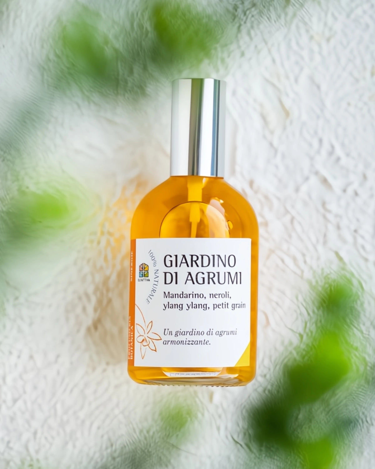 giardino di agrumi - profumo armonizzante e solare con oli essenziali di mandarino, neroli, ylang ylang e petit grain - Olfattiva - Io Sono La Luce Roma