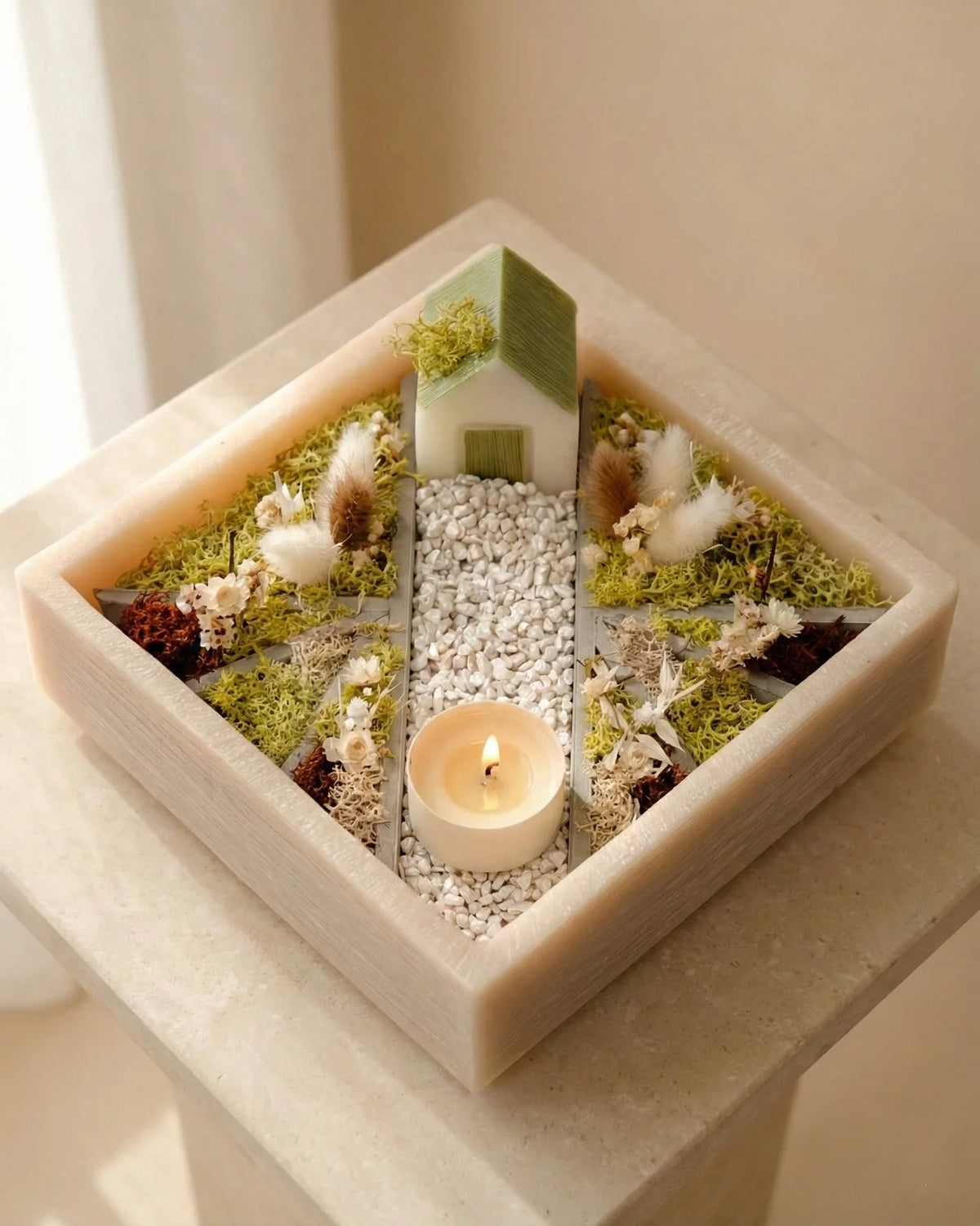 giardino zen bonseki da tavolo per verde in casa botanico e senza manutenzione