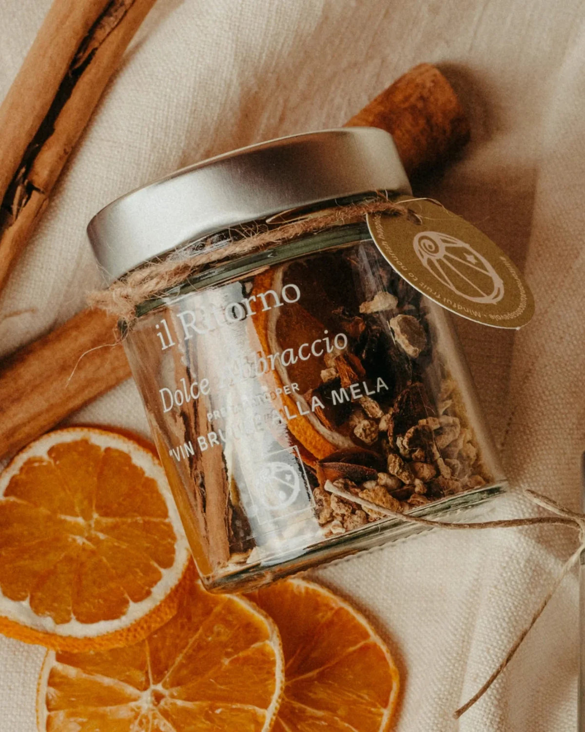 Fuoco di Inverno preparato spezie per vin brulè con cannella anice stellato chiodi garofano biologic