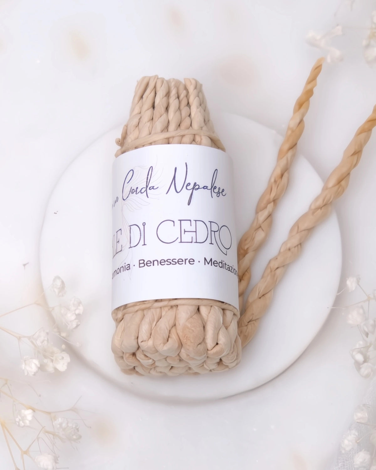 incenso in corda nepalese artigianale profumo di cedro