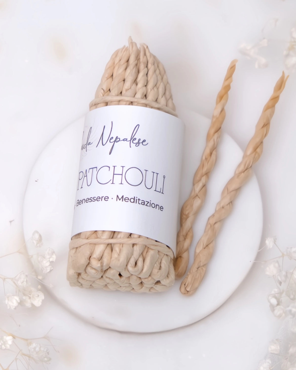 incenso in corda nepalese artigianale profumo di patchouli