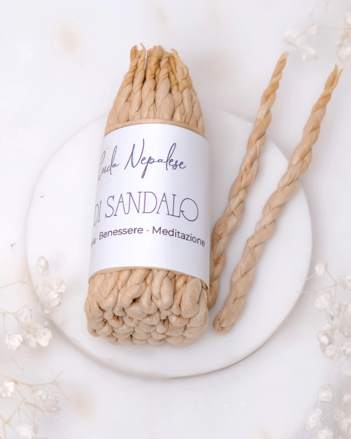 incenso in corda nepalese artigianale profumo di sandalo