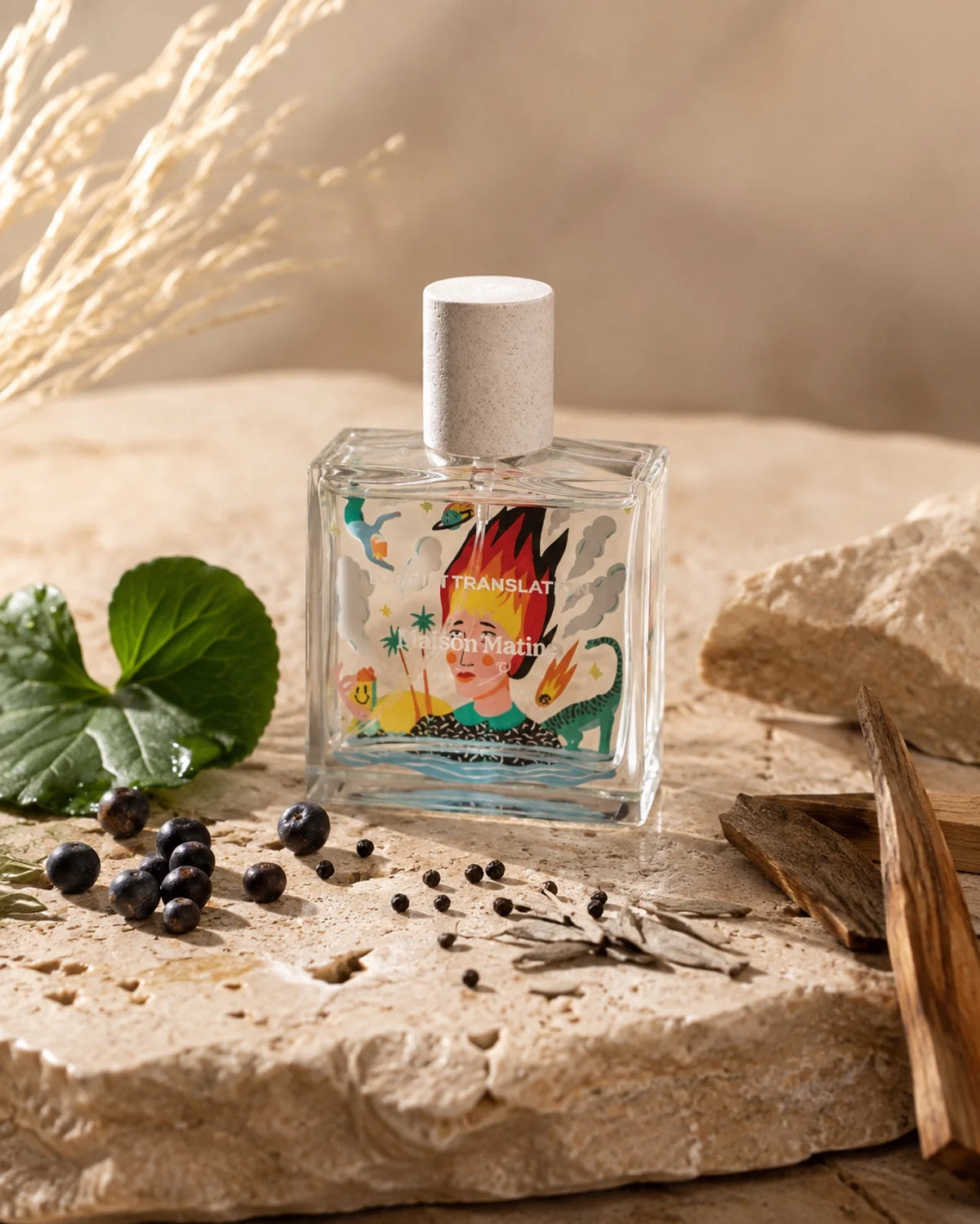 Lost in Translation di Maison Matine - Roma | Eau de Parfum - 50 ml  | Profumo di nicchia al ginepro, foglie di violetta, tè bianco, pepe, legni e muschio
