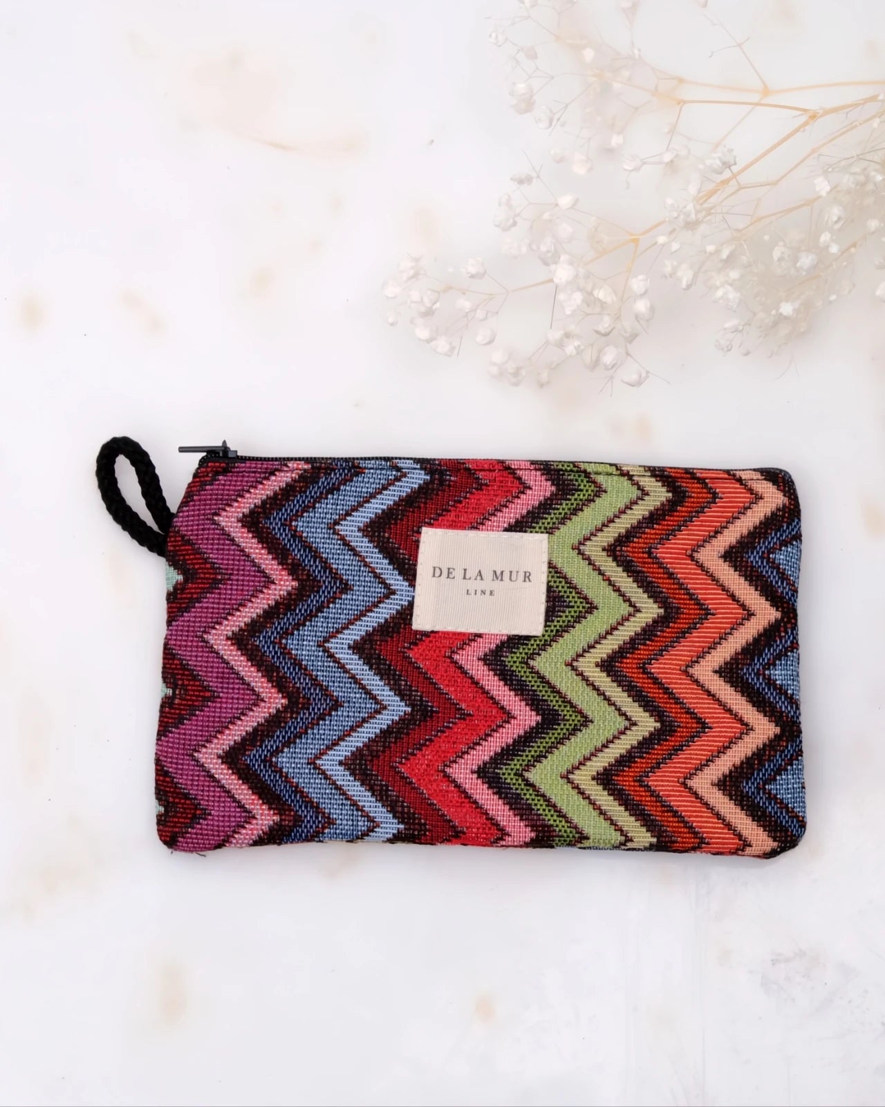 mini pochette necessaire artigianale stampa tè 