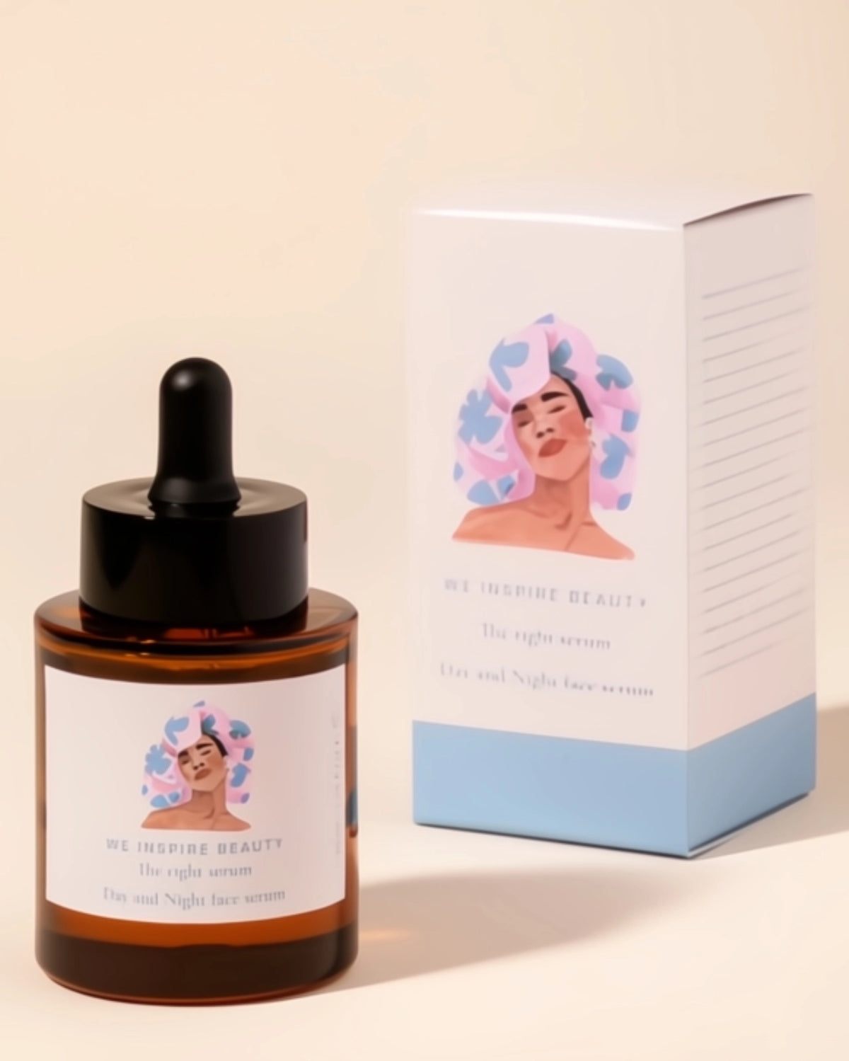 siero viso naturale idratante con peptidi e acido ialuronico we inspire beauty