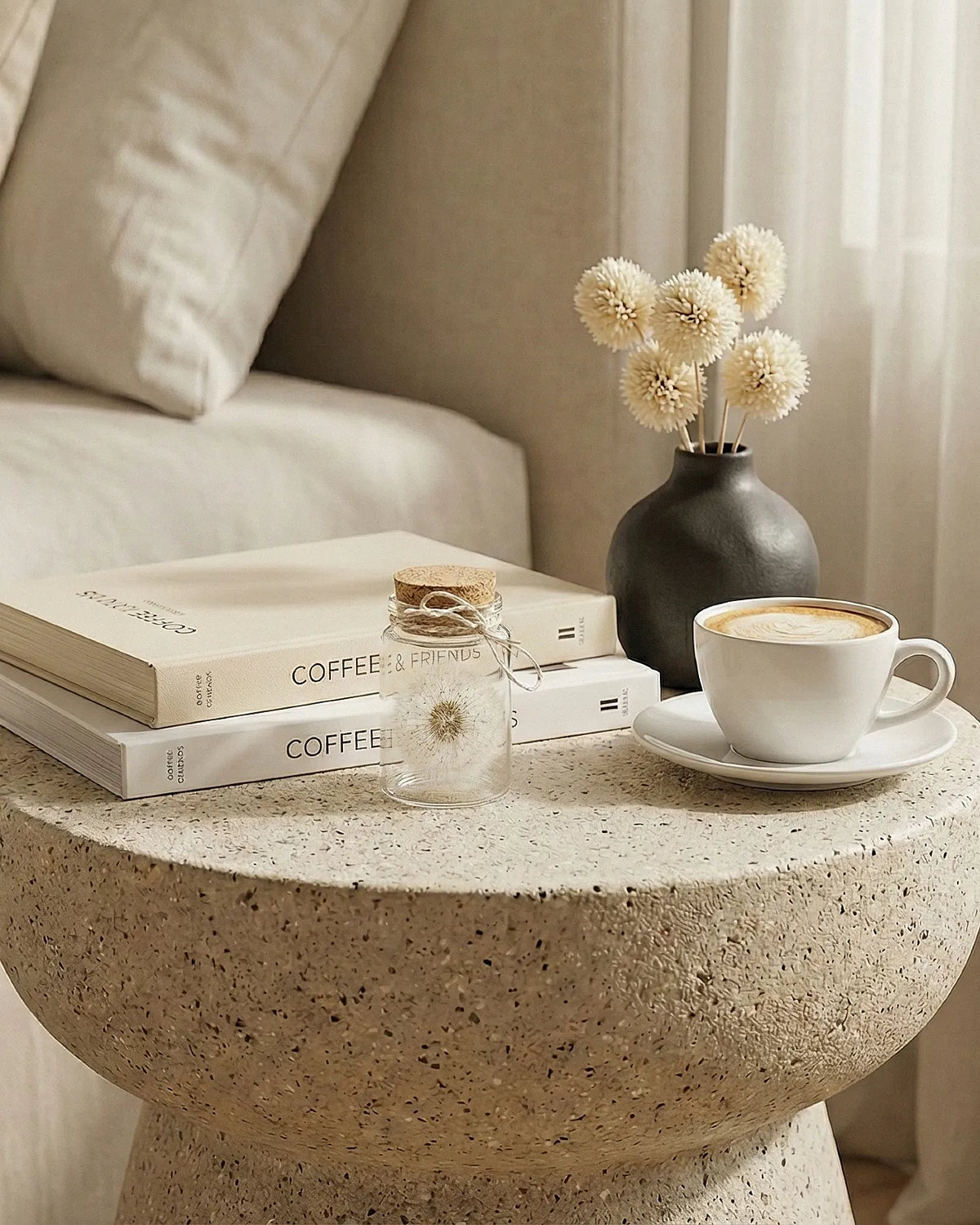 tarassaco stabilizzato con struttura perfetta racchiuso in vetro