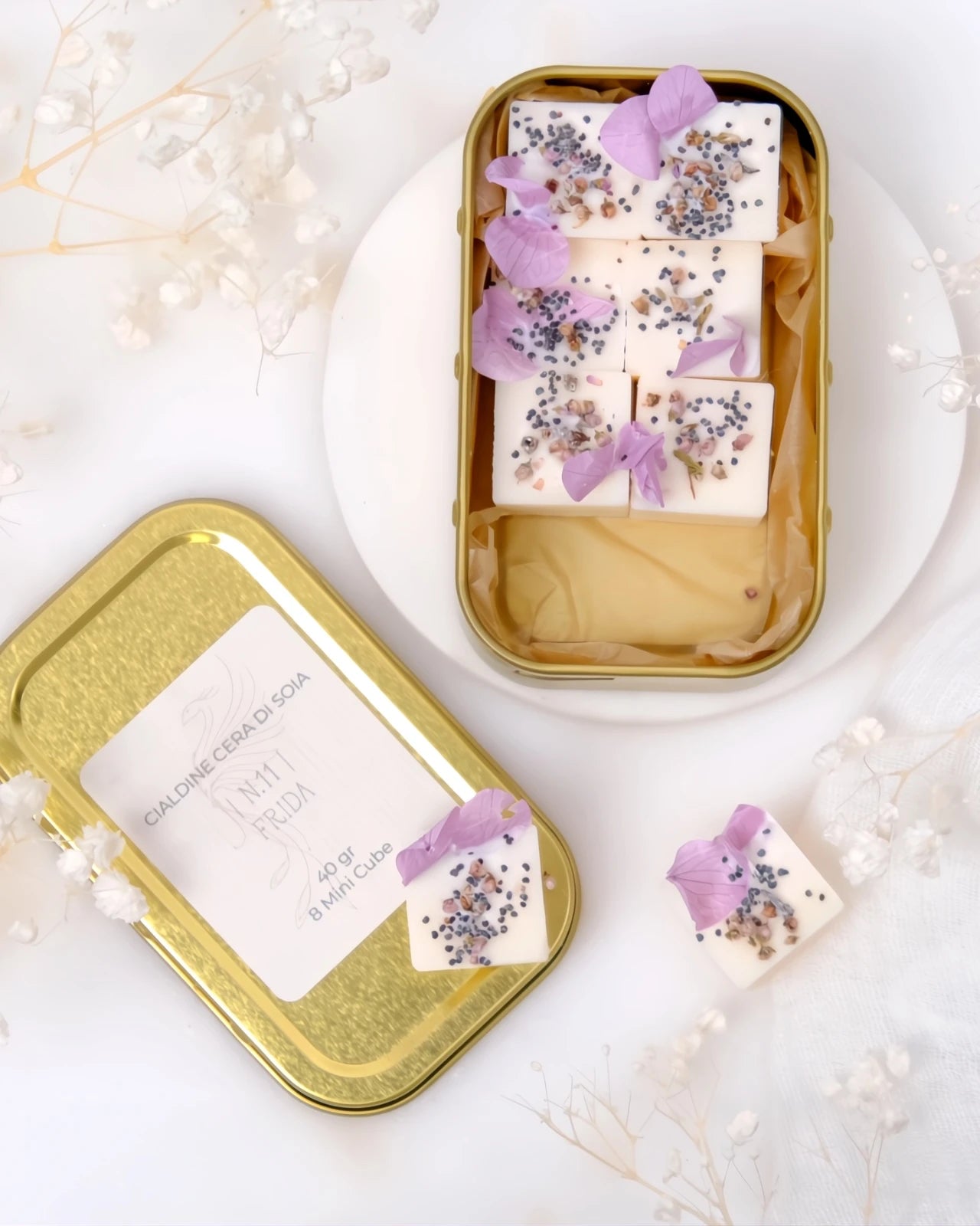 tartine profumate in pura cera di soia al profumo di Frida Kahlo 