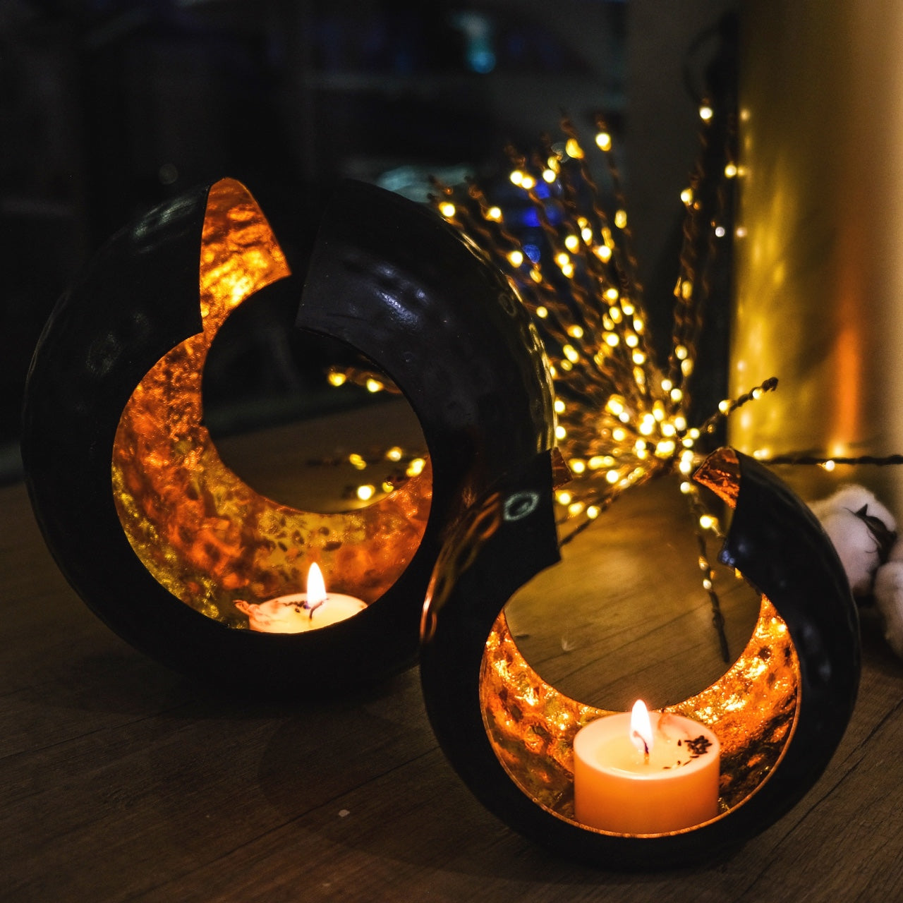 Aureo: Portacandele Oro & Nero