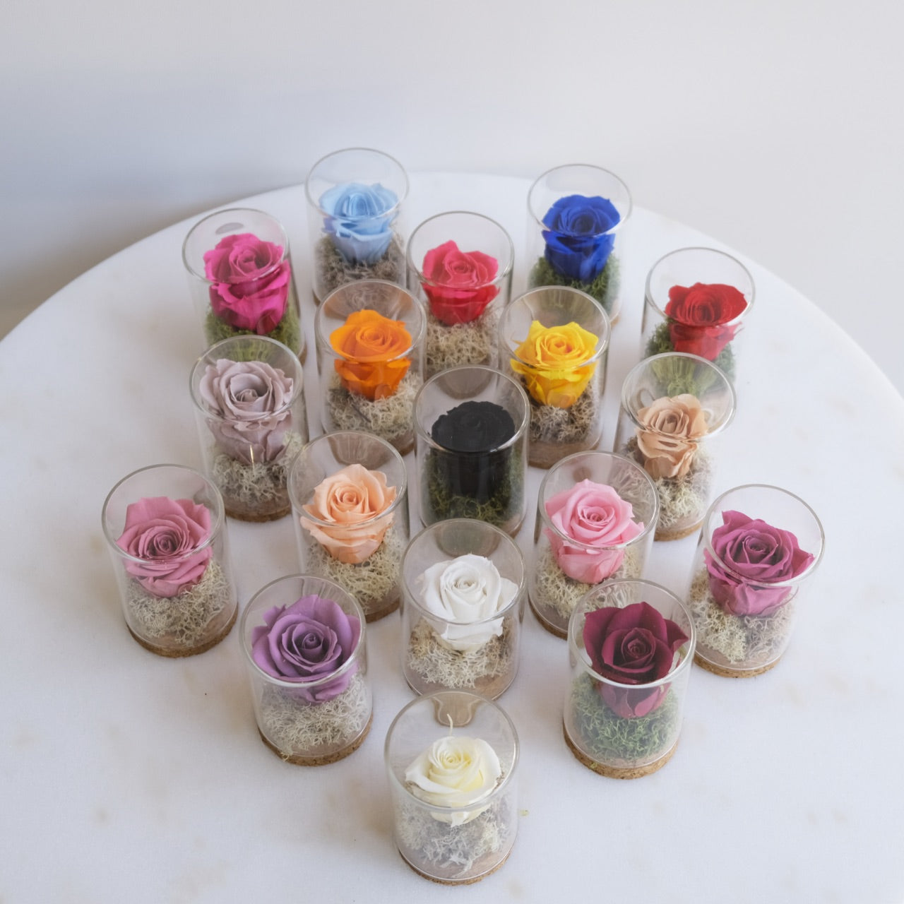 Fabula: Rosa Stabilizzata in Ampolla di Vetro e Sughero