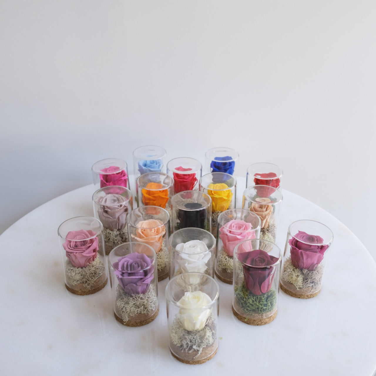 Fabula: Rosa Stabilizzata in Ampolla di Vetro e Sughero