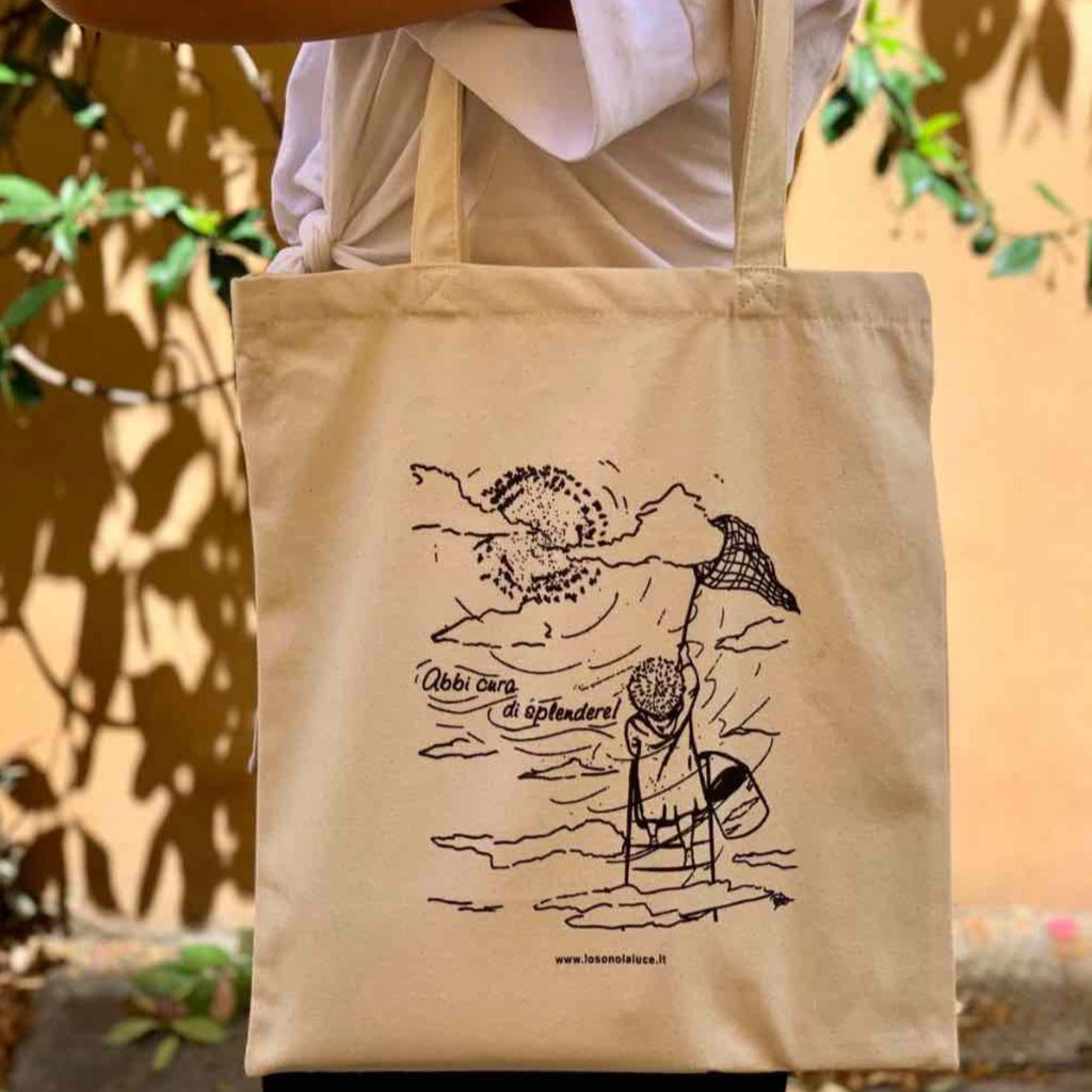 Tote Bag In Cotone Naturale 220g/m² - 38x42 Cm - Borsa Ecologica Riutilizzabile Per Spesa, Sport, E Fai Da Te